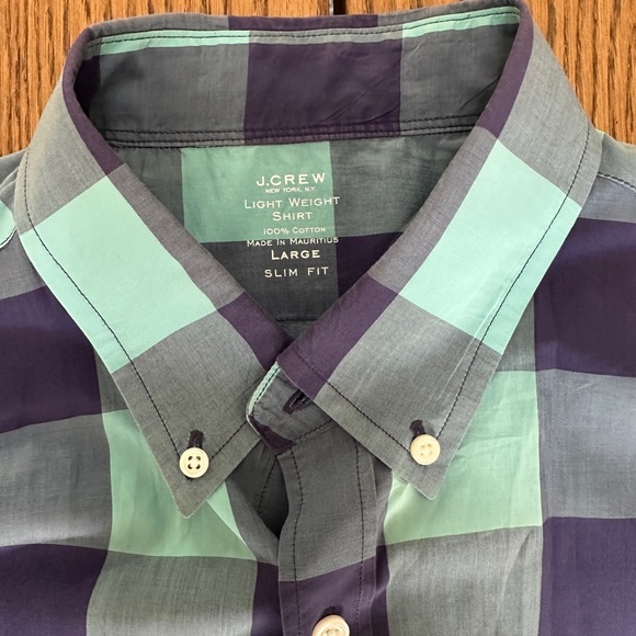 JCREW Men's Slim Lightweight Shirt size large - Picture 2 of 9